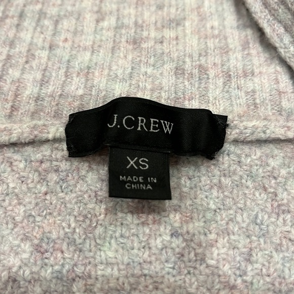 J. Crew womens light purple/gray wool-blend quarter zip sweater size XS - Picture 2 of 5